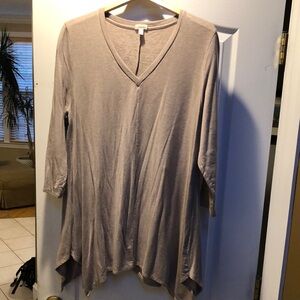 Garnet Hill x-large beige tunic top